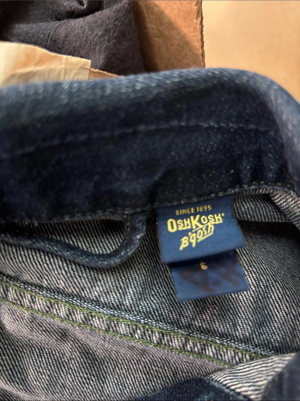 OshKosh kids denim jacket,6